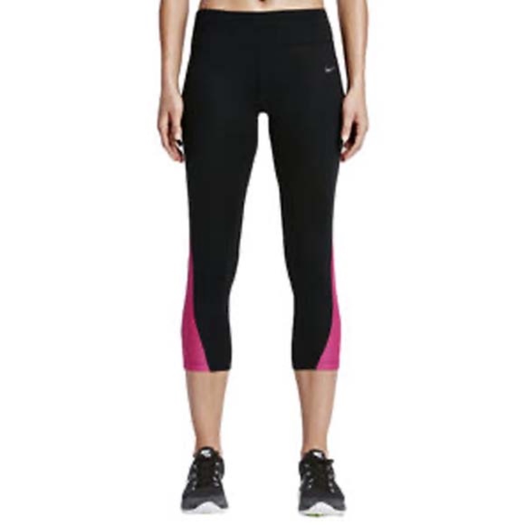 NWT NIKE RUNNING DRI-FIT CAPRI LEGGINGS - Picture 2 of 7
